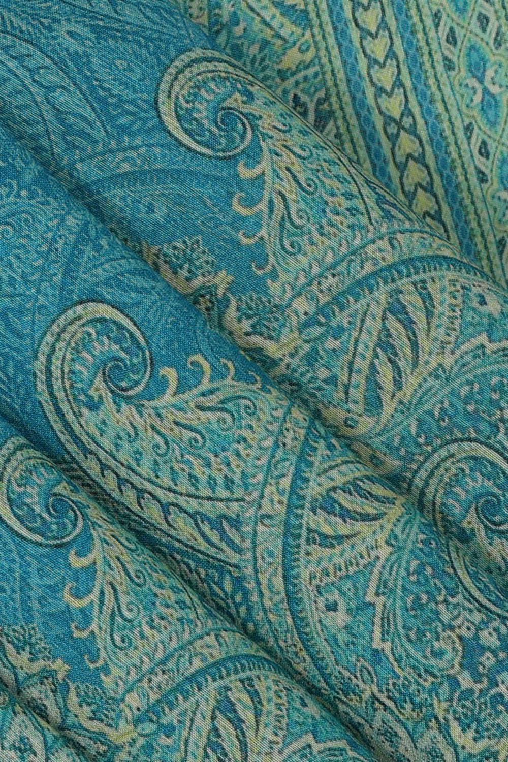 Collection of Tussar Moonga Silk Ocean Blue Saree in a gallery layout