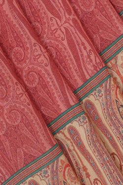 Collection of Tussar Moonga Silk Onion Pink Saree in a gallery layout