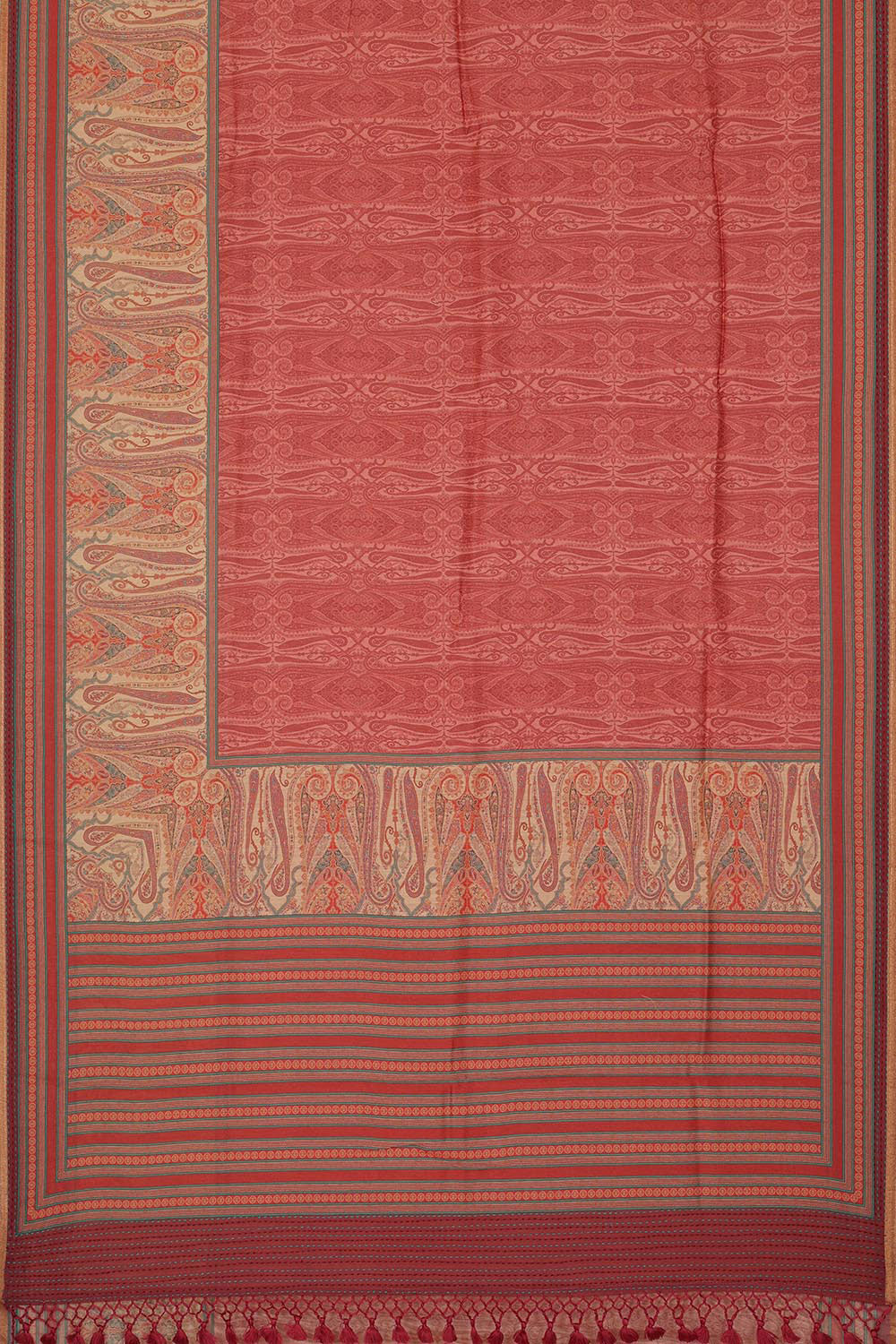 Collection of Tussar Moonga Silk Onion Pink Saree in a gallery layout