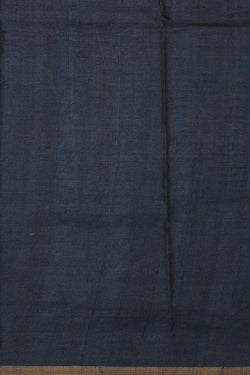 Collection of Tussar Silk Navy Blue Saree in a gallery layout