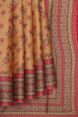 Collection of Tussar Silk Beige Saree in a gallery layout