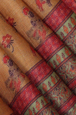 Collection of Tussar Silk Beige Saree in a gallery layout