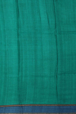 Image of Tussar Silk Blue Saree