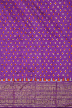 Collection of Pochampally Ikat Silk Saree in a gallery layout