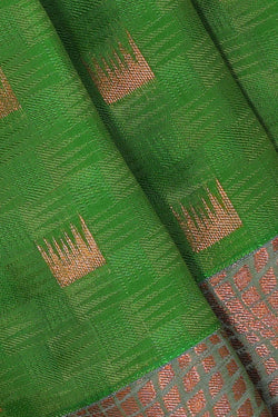 Collection of Green Woven South Silk Saree in a gallery layout