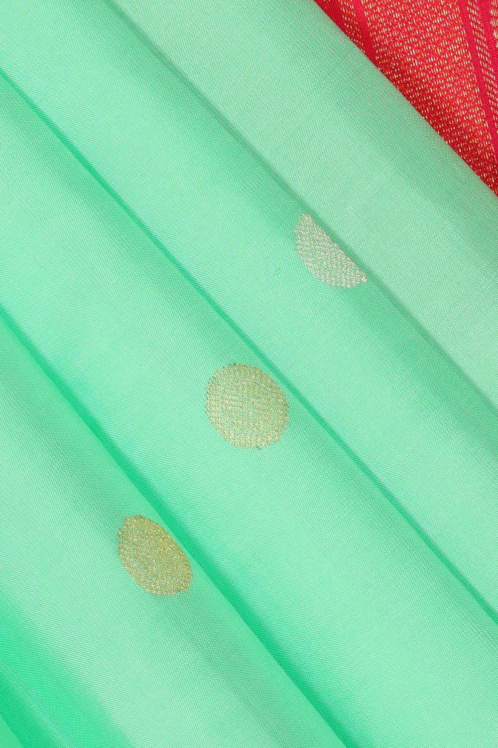 Kanchipattu Fresh Green Brocade Saree