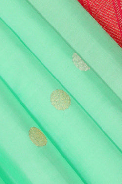 Image of Kanchipattu Fresh Green Brocade Saree