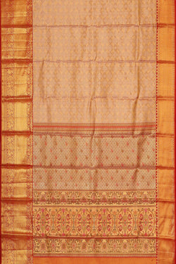 Image of Kanchipattu Gold Tissue Brocade Saree