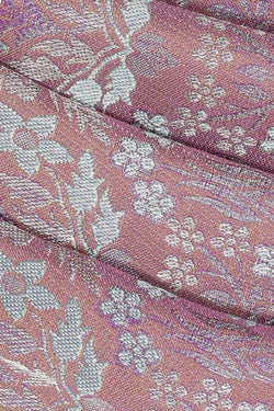 Image of Kanchipattu Dark Onion Pink Brocade Saree