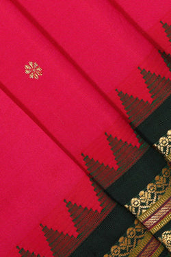 Image of Narayanpet Silk Rani Pink Saree