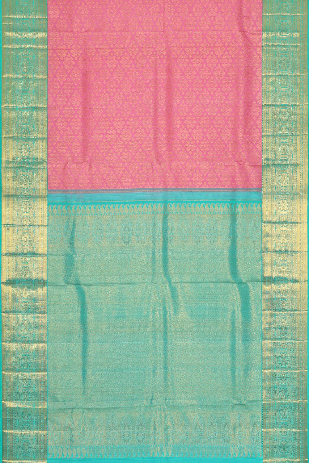 Kanchipattu Baby Pink Brocade Saree