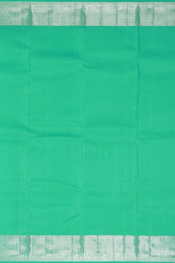 Collection of Kanchi Pattu Sea Green Saree in a gallery layout