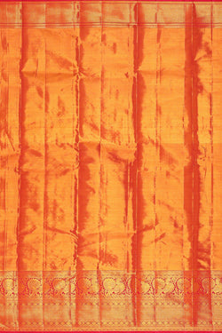 Image of Kanchipattu Light Peach Tissue Brocade Saree