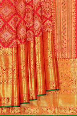 Image of Kanchipattu Maroon Colour Saree