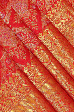 Image of Kanchipattu Maroon Colour Saree