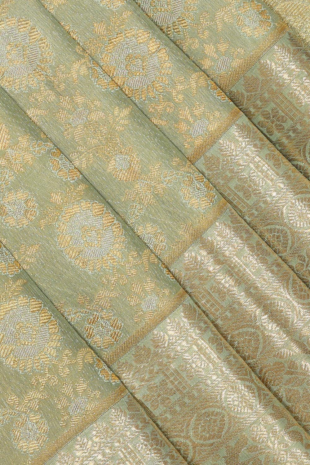 Kanchipattu Sage Green Saree