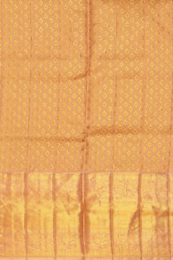 Image of Kanchipattu Peach Colour Brocade Saree