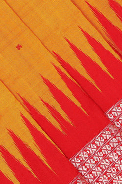 Collection of Sambalpuri Silk Mustard Yellow Saree in a gallery layout