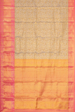 Image of Kanchipattu Brocade Gold Saree