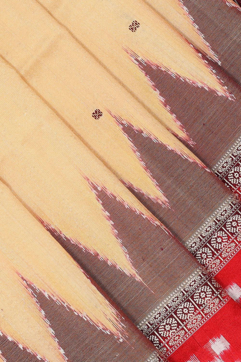 Sambalpuri Silk Beige Colour Saree