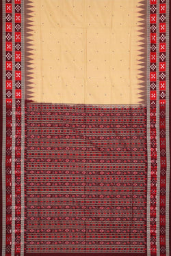 Image of Sambalpuri Silk Beige Colour Saree