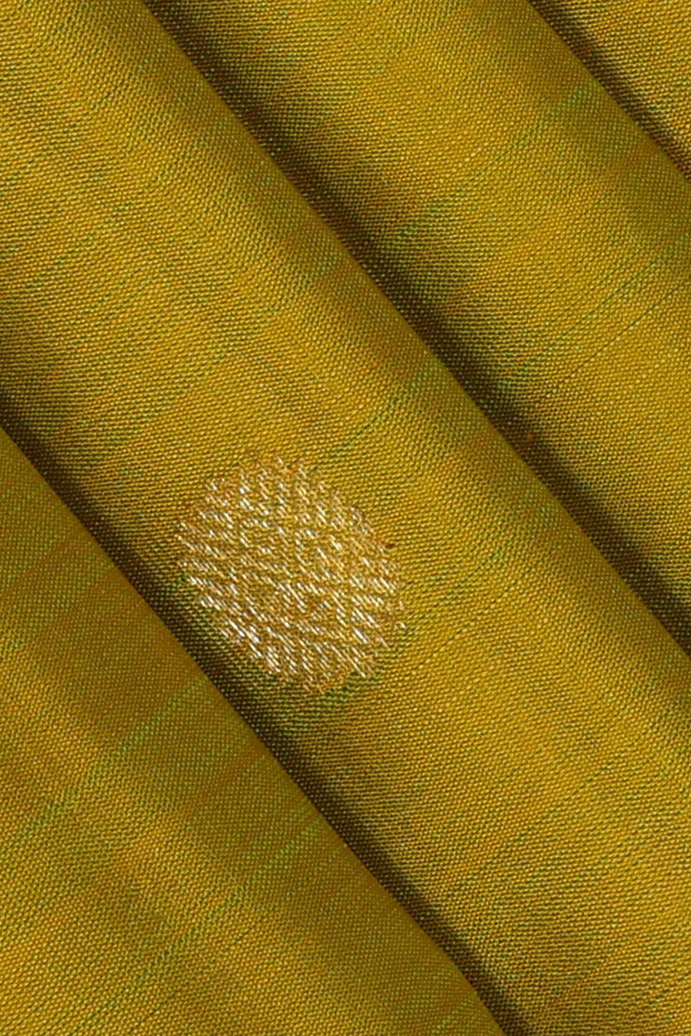 Kanchipattu Olive Green Brocade Saree