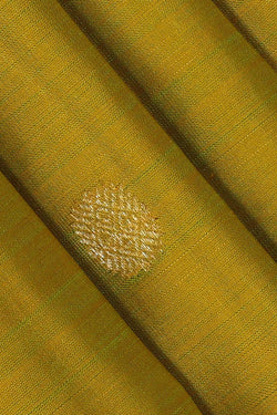 Image of Kanchipattu Olive Green Brocade Saree