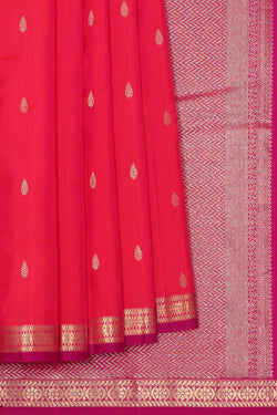 Image of Kanchipattu Red Colour Brocade Saree