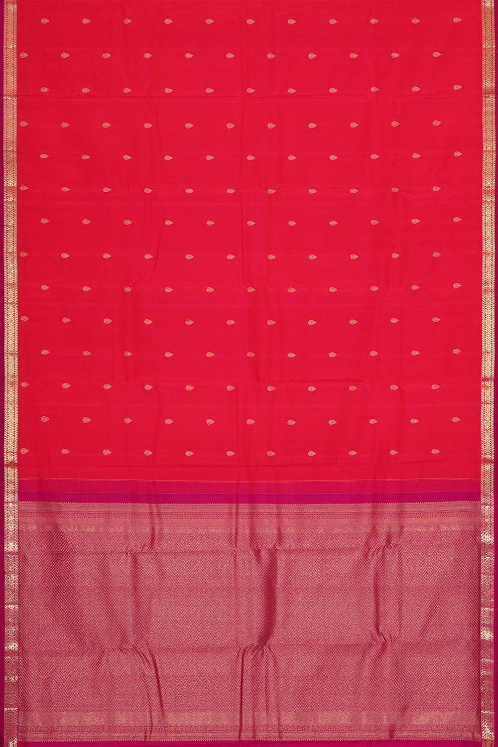 Kanchipattu Red Colour Brocade Saree