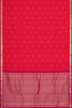 Image of Kanchipattu Red Colour Brocade Saree