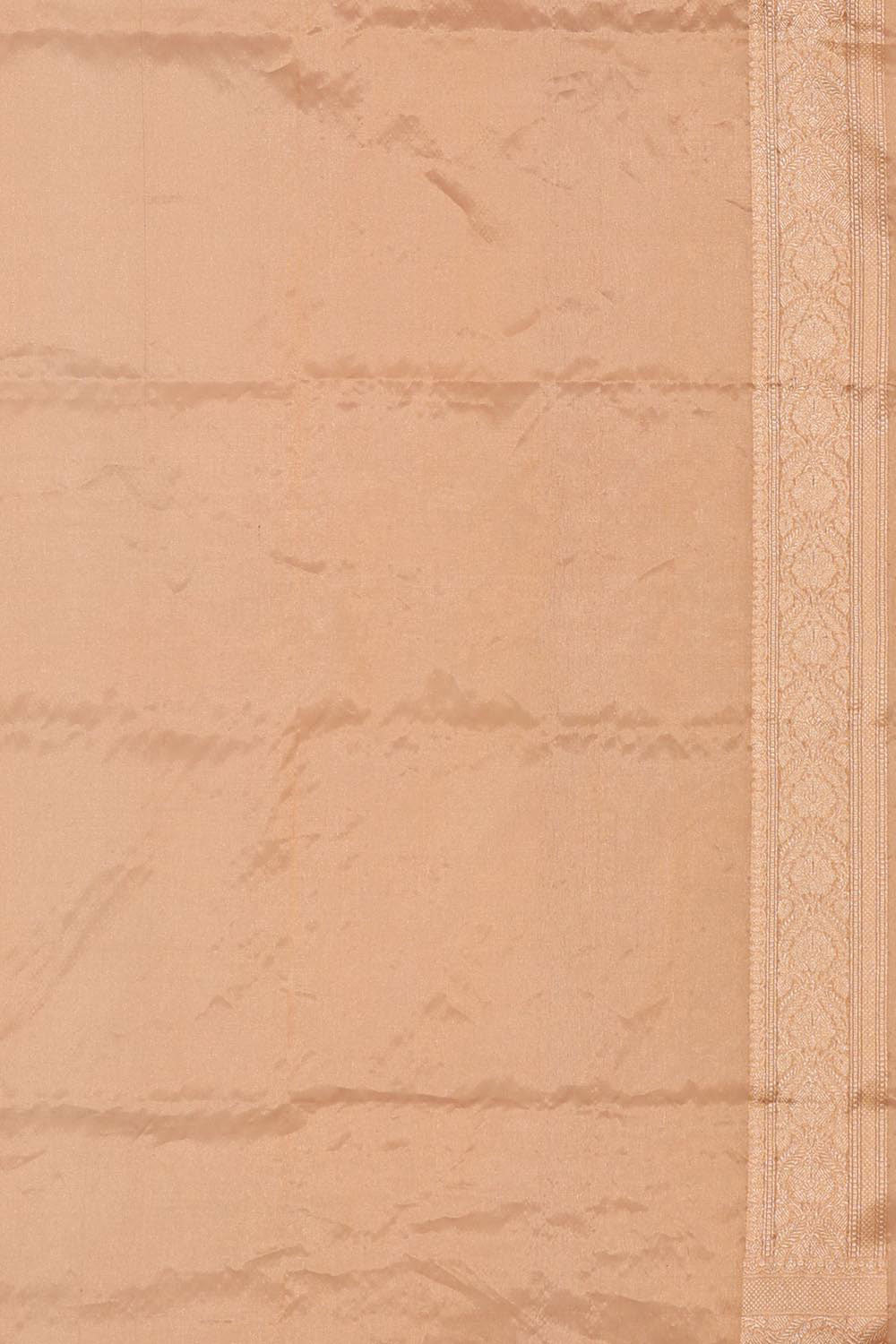 Collection of Kora Pastel Orange Tissue Saree in a gallery layout