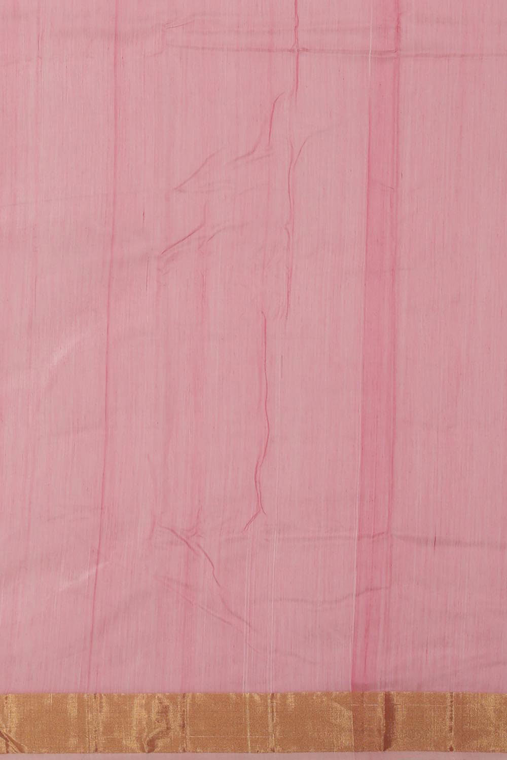 Collection of Chanderi Cotton Silk Pink Saree in a gallery layout