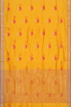 Image of Chanderi Golden Yellow Saree