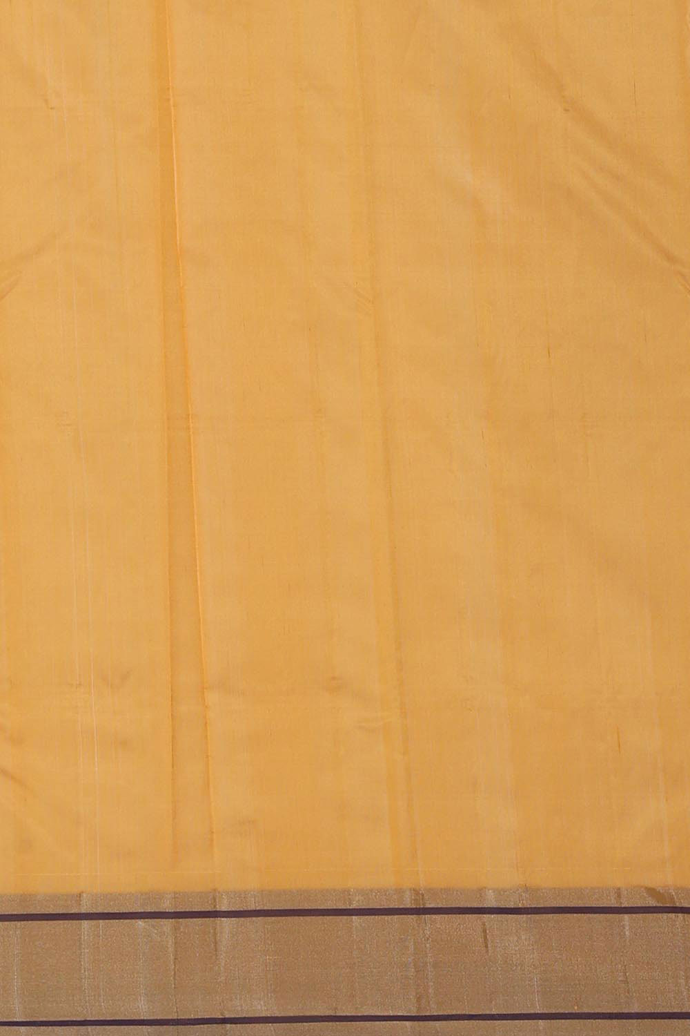 Collection of Chanderi Cotton Silk Saffron Yellow Saree in a gallery layout