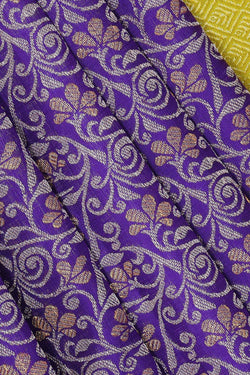 Image of Kanchipattu Purple Brocade Saree