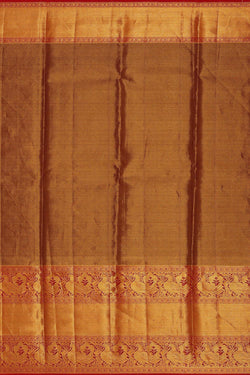 Image of Kanchipattu Pink Tissue Brocade Saree