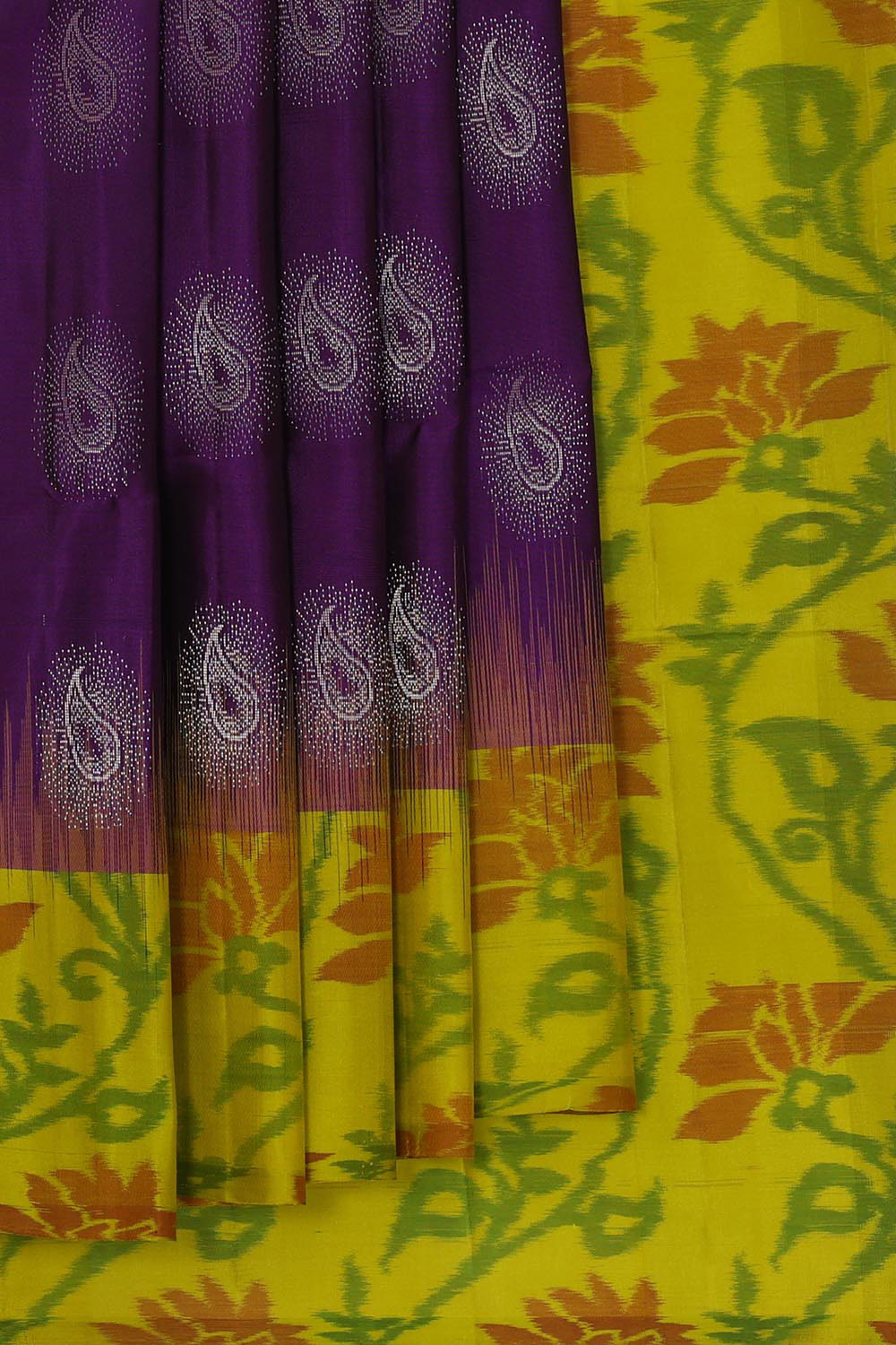 Manipur Silk Purple Saree