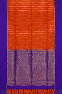 Image of Manipur Silk Orange Saree