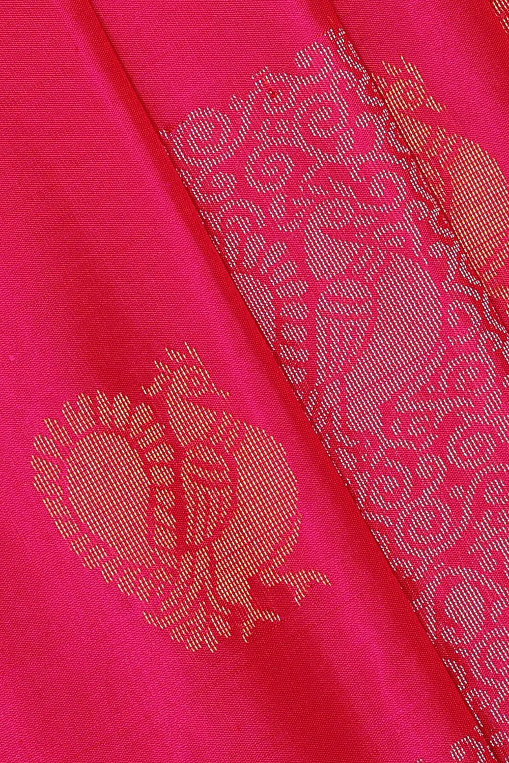 Manipur Silk Rani Pink Saree