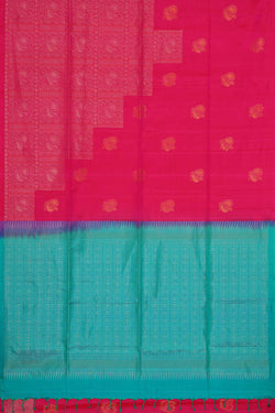 Image of Manipur Silk Rani Pink Saree