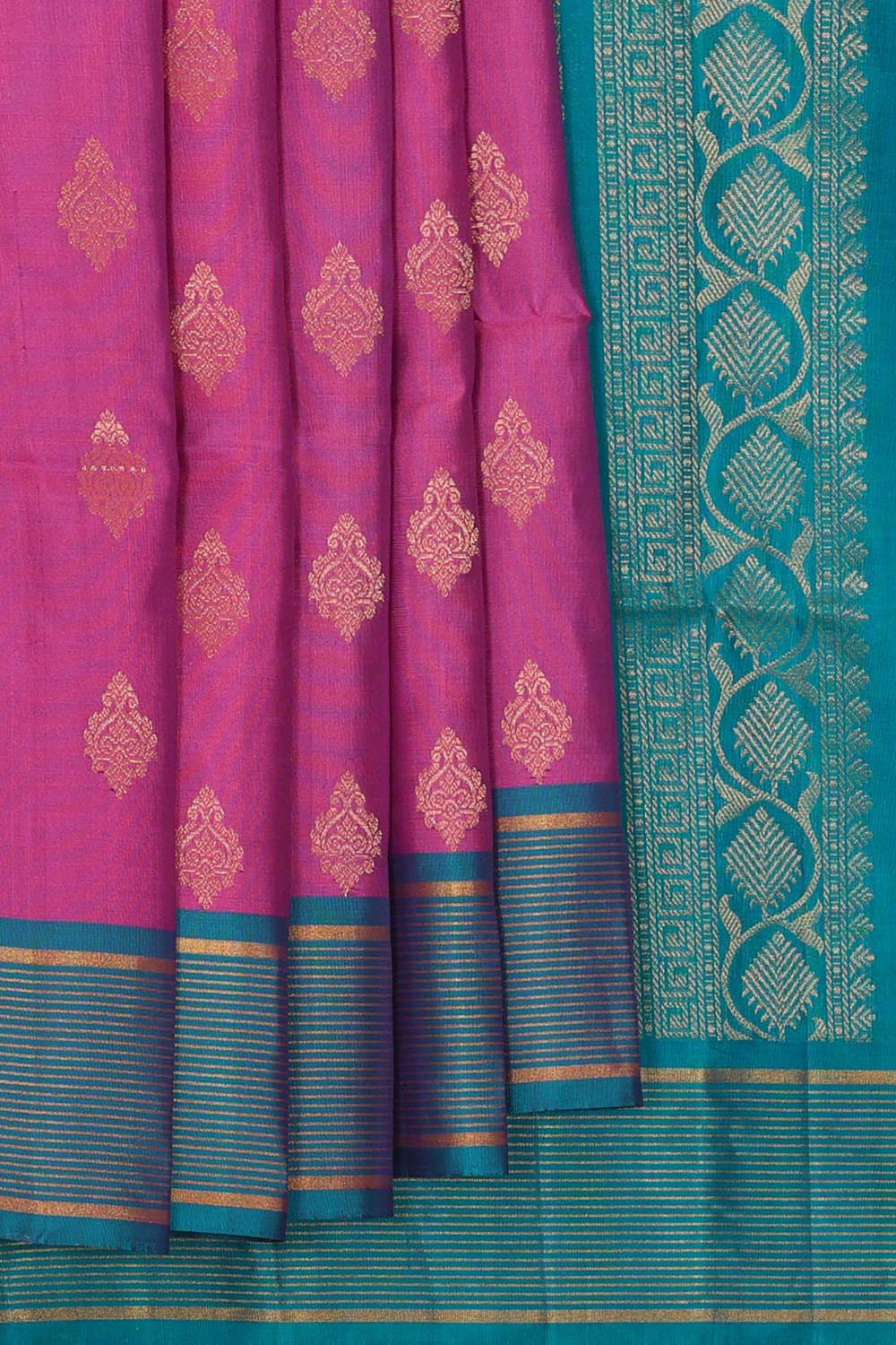 Manipur Silk Magenta Saree