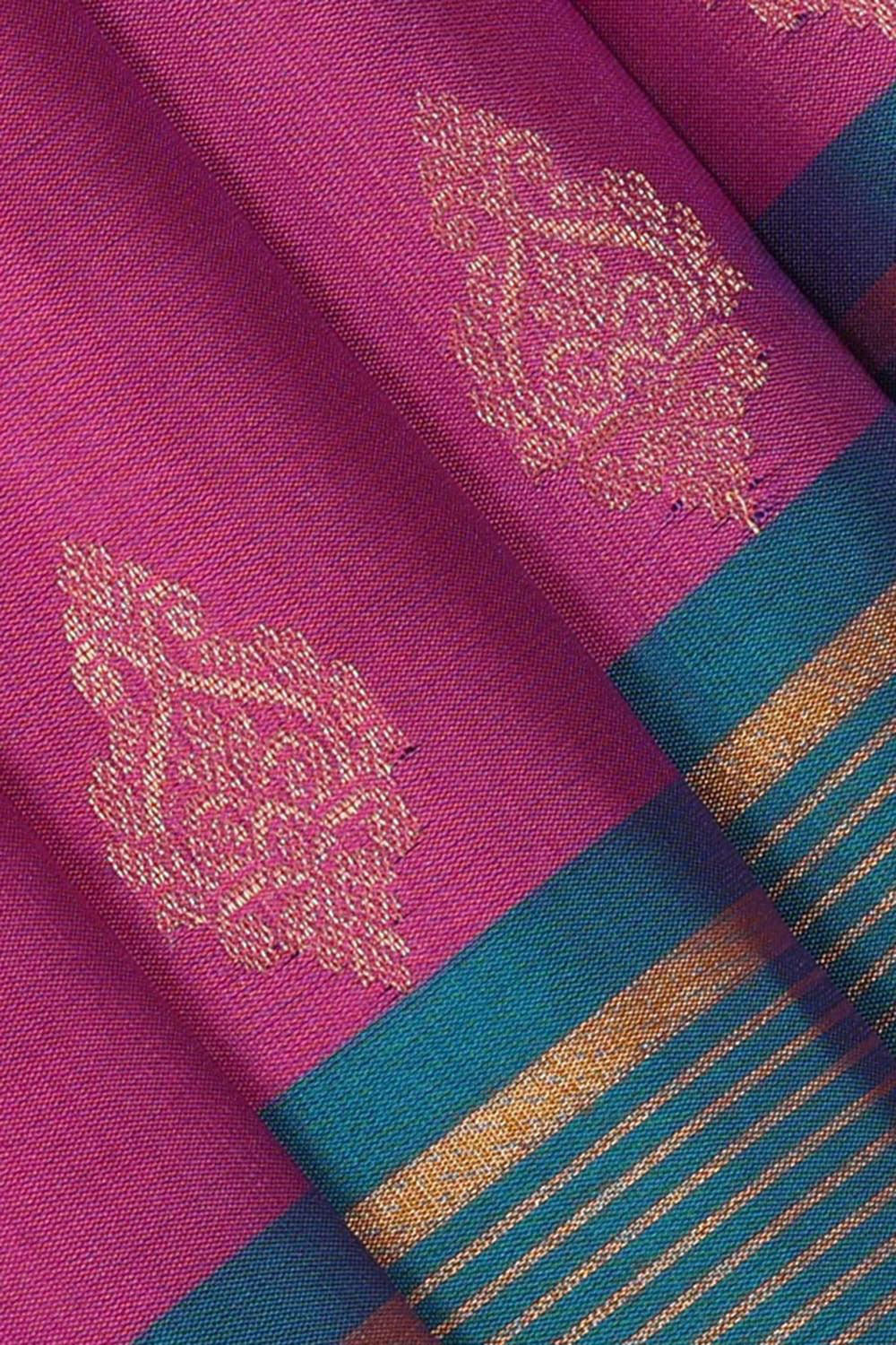 Manipur Silk Magenta Saree