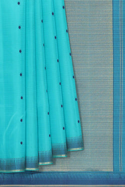 Collection of Sky Blue Silk Saree in a gallery layout