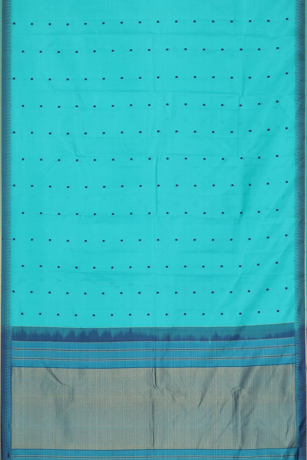 Collection of Sky Blue Silk Saree in a gallery layout