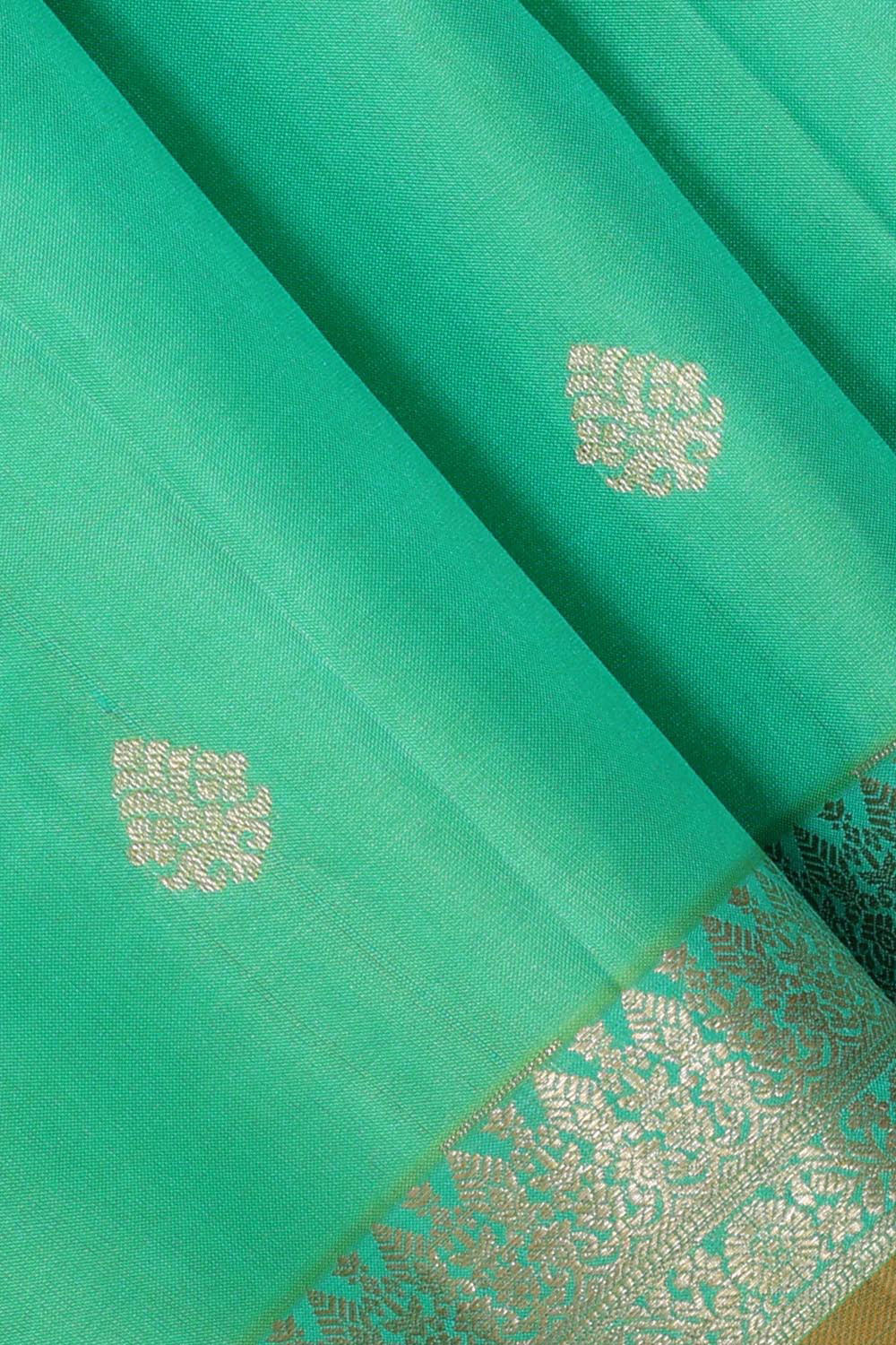 Sea Green Silk Saree