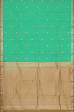 Image of Sea Green Silk Saree