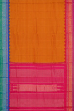 Collection of Mustard Yellow Silk Saree in a gallery layout