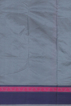 Collection of Kanchipattu Steel Grey Brocade Saree in a gallery layout