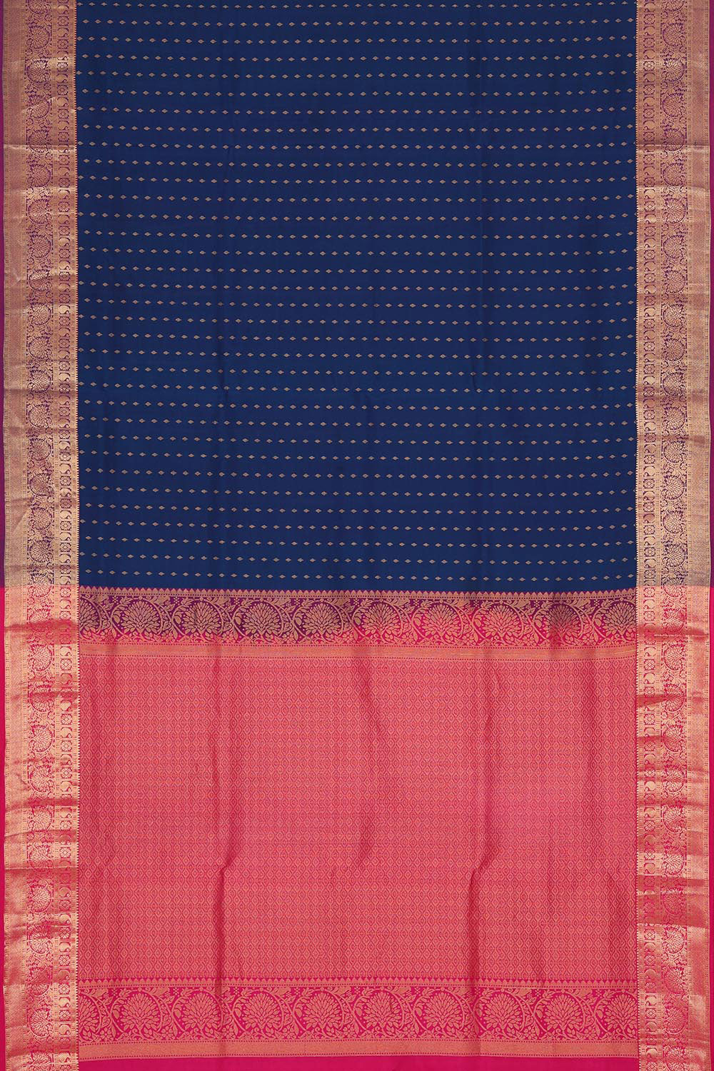 Collection of Dark Blue Silk Saree in a gallery layout