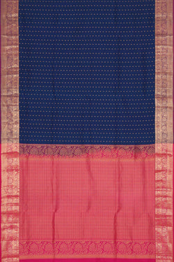 Collection of Dark Blue Silk Saree in a gallery layout